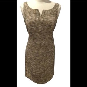Tailored 100% Silk Sleeveless Sheath Dress by Jussara size M